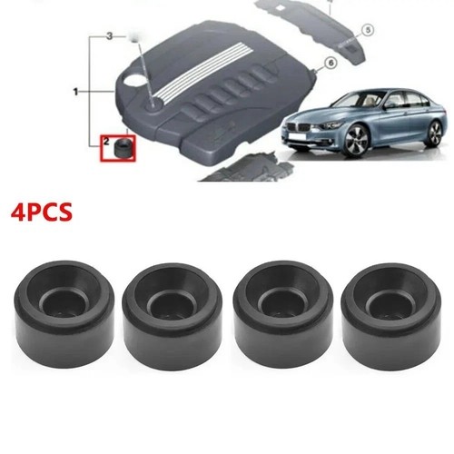 Engine cover rubber - 4x,
